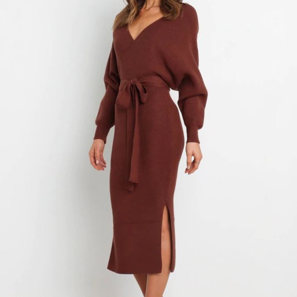 BRAND NEW PETAL & PUP BAMBINA DRESS - CHOCOLATE BROWN - Picture 3 of 6